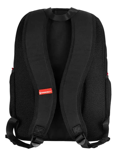 Mochila Urbana Swissmobility Allen  De 15.6 Pulgadas Negro Liso