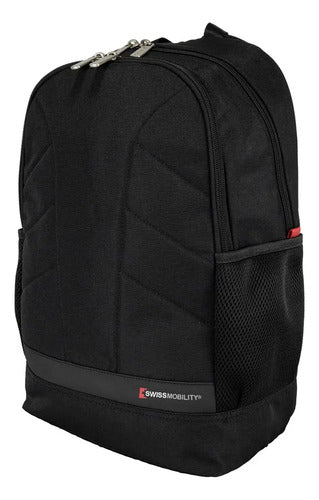 Mochila Urbana Swissmobility Allen  De 15.6 Pulgadas Negro Liso