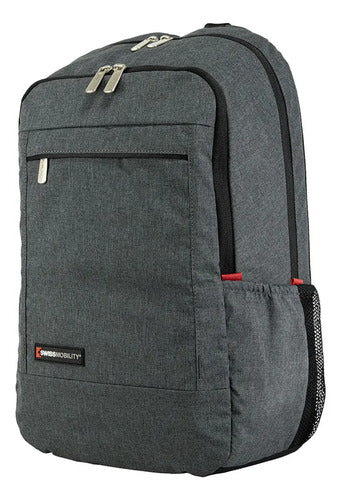 Mochila Urbana Swissmobility Jones  15.6  Y Bolsillos Negro Liso