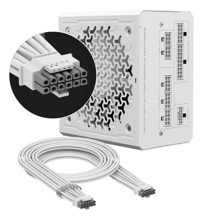 Fuente De Poder Corsair Rm850e 80+ Gold Atx Modular 120mm Blanco