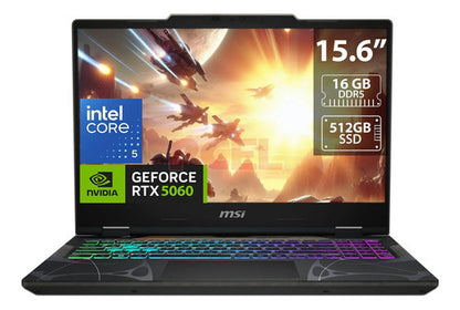 Laptop Msi Cyborg 15 15.6  Fhd 5 210h Rtx 5060 16gb 512gb Negro