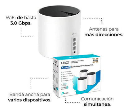 Tp-link Router Decox55 Mu-mimo Firewall, Wi-fi 6, 1 X Rj-45