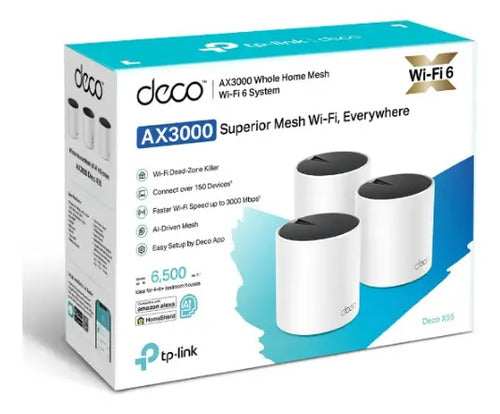 Tp-link Router Decox55 Mu-mimo Firewall, Wi-fi 6, 1 X Rj-45
