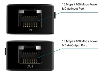 Tp-link Extensor De Poe Tl-poe10e, 100 Mbit/s, 2x Rj-45