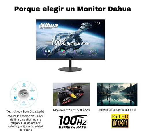 Monitor 22 Dahua Dhi-lm22-a200y - 100hz Negro
