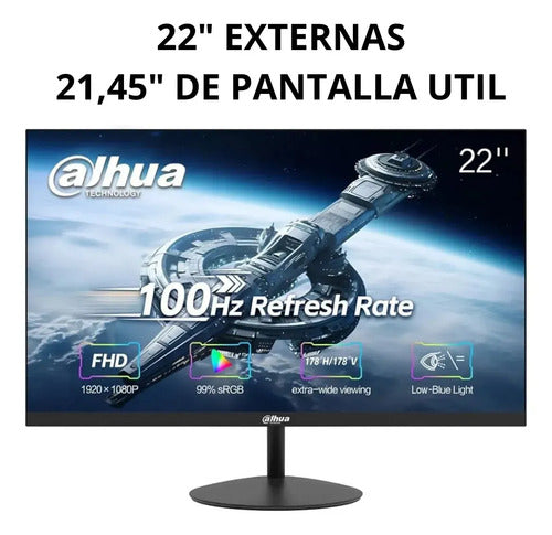Monitor 22 Dahua Dhi-lm22-a200y - 100hz Negro