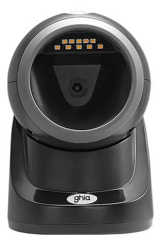 Ghia Gsom3 Lector De Código De Barras Led, 2d Cable Usb Negro