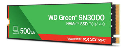Ssd Interno Western Digital Sn3000 Wds500g4g0e 500gb Negro Verde