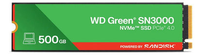 Ssd Interno Western Digital Sn3000 Wds500g4g0e 500gb Negro Verde