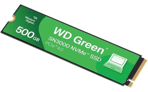 Ssd Interno Western Digital Sn3000 Wds500g4g0e 500gb Negro Verde