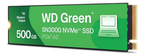 Ssd Interno Western Digital Sn3000 Wds500g4g0e 500gb Negro Verde