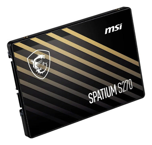 Ssd Msi Spatium S270 480gb 2.5 Sata Iii 500/450 Mb/s Negro Negro