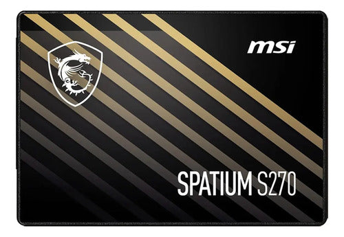 Ssd Msi Spatium S270 480gb 2.5 Sata Iii 500/450 Mb/s Negro Negro