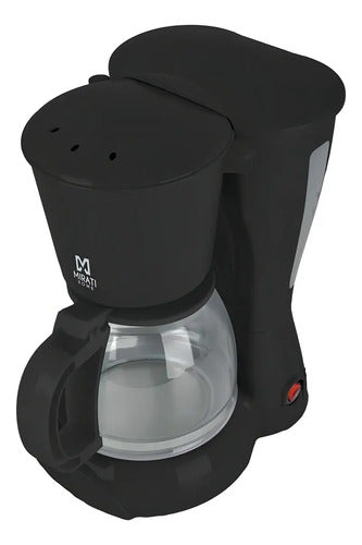 Cafetera De Goteo Mirati 1.2l 900w Vaso Cristal Negro Filtro Lavable