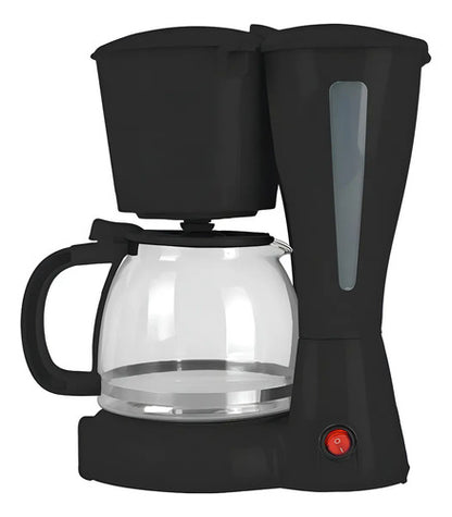 Cafetera De Goteo Mirati 1.2l 900w Vaso Cristal Negro Filtro Lavable