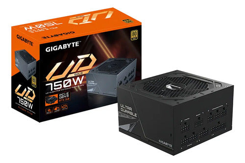 Fuente De Poder Gigabyte Gp-ud750gm Pg5 / 750w / Atx / Gold Negro