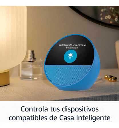 Amazon Echo Spot Azul Color Azul Acero Azul Acero