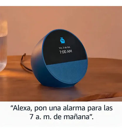 Amazon Echo Spot Azul Color Azul Acero Azul Acero