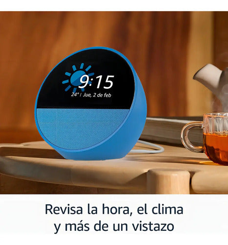 Amazon Echo Spot Azul Color Azul Acero Azul Acero