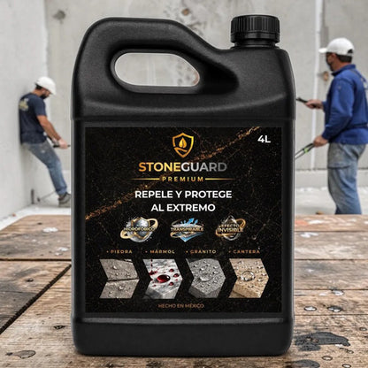 Stoneguard Sellador Repelente 4l Base Agua Efecto Invisible Incoloro Efecto Invisible