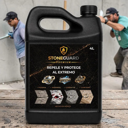 Stoneguard Sellador Repelente 4l Base Agua Efecto Invisible Incoloro Efecto Invisible