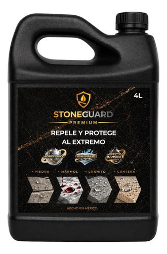 Stoneguard Sellador Repelente 4l Base Agua Efecto Invisible Incoloro Efecto Invisible