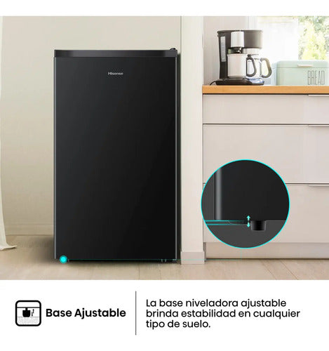 Hisense Frigobar Rr43d6abx1, 4.3 Pies Cúbicos, Negro Negro