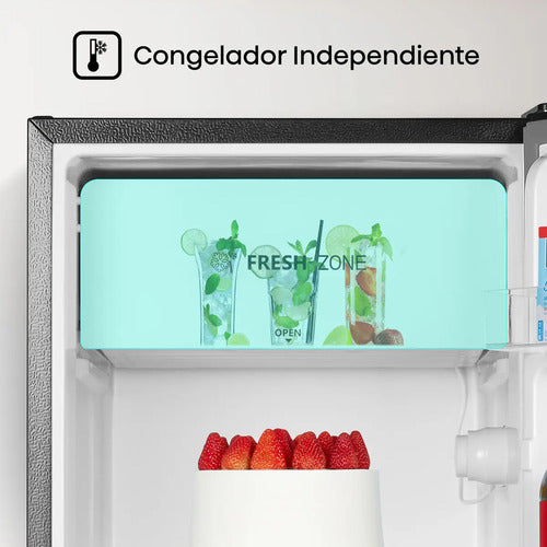 Hisense Frigobar Rr33d6agx1, 3.3 Pies Cúbicos, Plata Gris