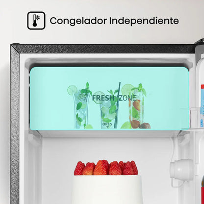 Hisense Frigobar Rr33d6agx1, 3.3 Pies Cúbicos, Plata Gris