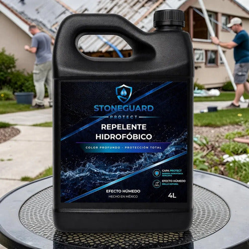 Sellador Hidrofugante 4l Repelent Agua Anti-musgo Stoneguard