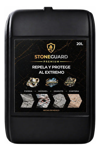 Stoneguard Sellador Repelente 20l Base Agua Efecto Invisible