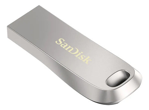 Memoria Sandisk 256gb Usb 3.2 Gen1 Ultra Luxe Metalica Plateado Metálico