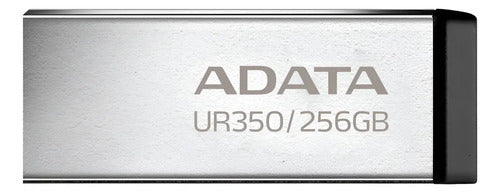 Memoria Usb Adata Ur350 256gb Usb-a 3.2 Metalica Cob 100mb/s Color Negro