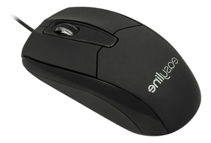 Mouse Alámbrico Easy Line El-993377 Color Negro Negro