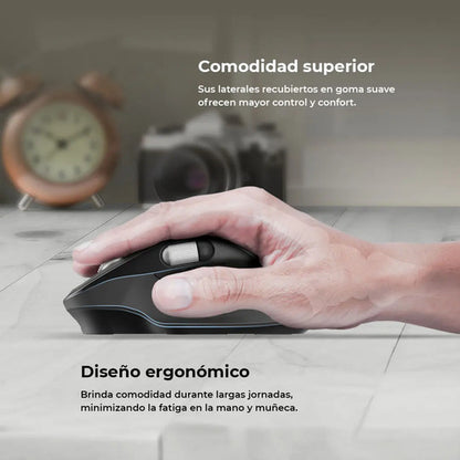 Mouse Multdispositivo Virtuos Pro Ultra Mi777 2.4 Mod Negro Negro