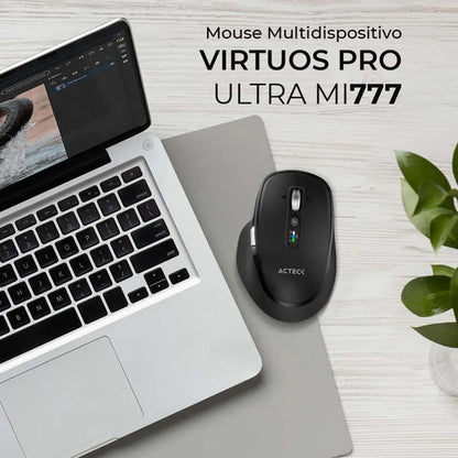 Mouse Multdispositivo Virtuos Pro Ultra Mi777 2.4 Mod Negro Negro