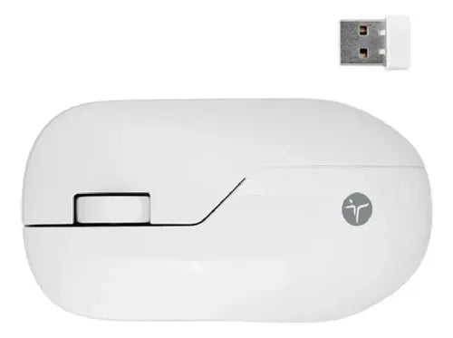 Mouse Techzone Tzacmoi49 Recargable Inalambrico Blanco