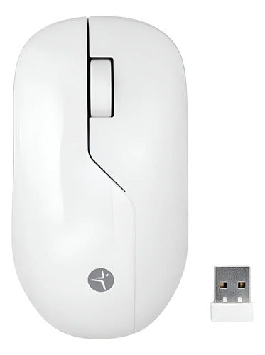Mouse Techzone Tzacmoi49 Recargable Inalambrico Blanco