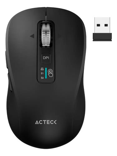 Mouse Multidispositivo Virtuos Pro Air Mi766 2.4 Modos Negro Negro