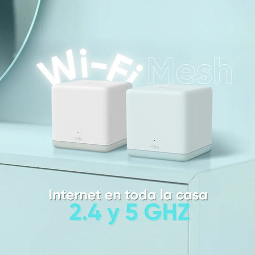 Sistema Wi-fi Mesh Mercusys Halo H32g Pack De 2 Routers Ac1200 De Doble Banda Con Cobertura Unificada