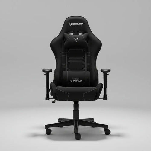 Silla Gamer Ocelot Gaming Ost-black Night Tela Automotriz Negro Tela Automotriz