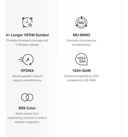 Tp-link Router Halo H60x Mu-mimo Firewall, Wi-fi 6 3 X Rj-45