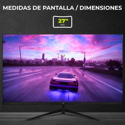 Monitor Yeyian Gaming Elysium 27 Pulgadas, 180hz, Fhd 1920x1080 , Fast Ips,1ms, Freesync, Hdr, Vesa 100 * 100, Hdmi 1.2