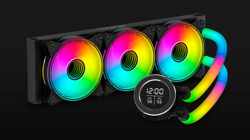 Ocelot Gaming Polar Wave Enfriamiento Líquido Cpu 3x120 Negr Negro