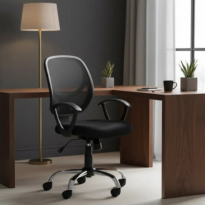 Silla Nextep Giratoria Altura Ajustable Negro Oficina Negro