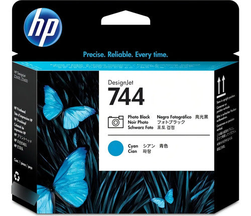 Cabezal Hp 744 Negro Fotográfico Cyan F9j86a