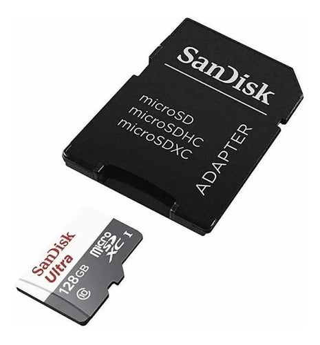 Tarjeta De Memoria Sandisk Sdsquns-128g-gn6ta Ultra Con Adaptador Sd 128gb