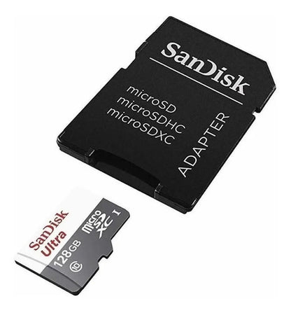 Tarjeta De Memoria Sandisk Sdsquns-128g-gn6ta Ultra Con Adaptador Sd 128gb