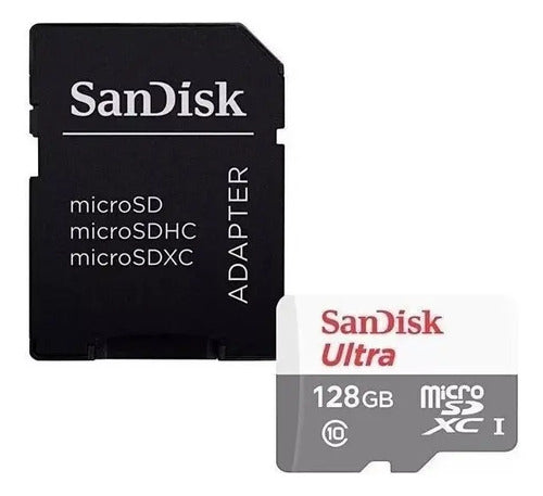 Sandisk Ultra 128 Gb Microsdxc 100 Mb C10 Uhs-i Full Hd Sdsqunr-128g-gn3ma