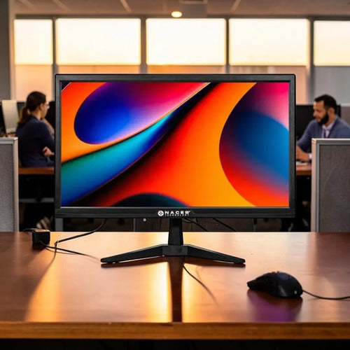 Naceb Monitor Na-0504 19.5 Hd+ 1600x900 75hz | Panel Va, 6ms Negro